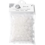 Raicegs 100 pièces 8mm perles de sélénite perles de pierres précieuses naturelles perles rondes en vrac pour la fabrication de bijoux bracelets à faire soi-même collier