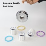 Fil de bracelet extensible de 0,8 mm, 3 rouleaux de fil élastique durable, cordon de perles transparent pour bracelets, colliers, perles et fabrication de bijoux (300 m) Fil de bracelet extensible de 0,8 mm, 3 rouleaux de fil élastique durable, cordon de perles transparent pour bracelets, colliers, perles et fabrication de bijoux (300 m)