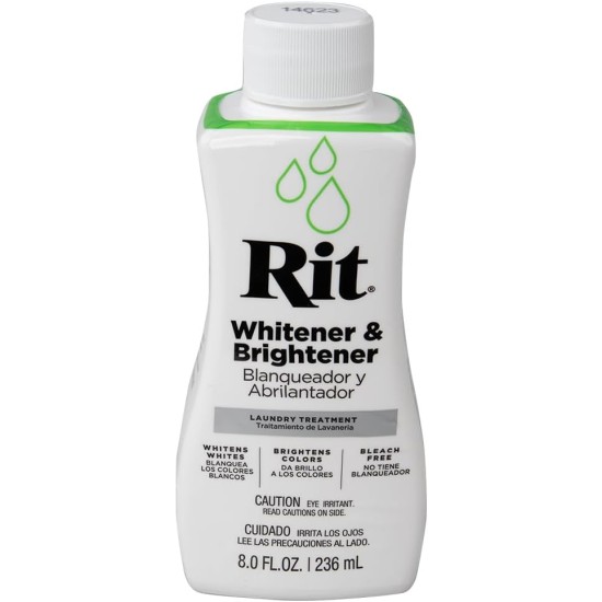 Teinture synthétique Rit Dye plus liquide pour tissu – Large sélection de couleurs – 226,8 g – Blanchisseur et éclaircissant