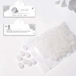 Raicegs 100 pièces 8mm perles de sélénite perles de pierres précieuses naturelles perles rondes en vrac pour la fabrication de bijoux bracelets à faire soi-même collier