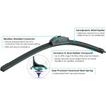 BOSCH 22A22B Balais d'essuie-glace ICON Beam - Côté conducteur et passager - Jeu de 2 balais (22A et 22B)