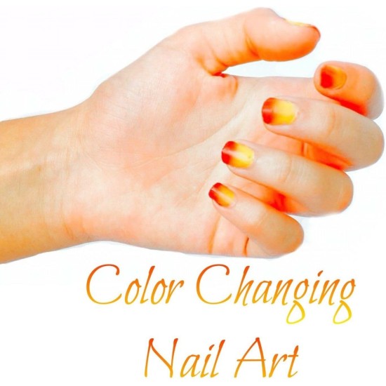 Pigment thermochromique à changement de couleur activé par la température, parfait pour le slime à changement de couleur (jaune-rouge 59F/15C)