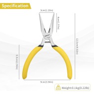 BOOSDEN Lot de 5 petites pinces à bec effilé de 12,7 cm, pinces à bec long de précision avec coupe latérale et ressort, mini pinces à pointe fine pour la fabrication de bijoux pour l'électronique, l'artisanat, le bricolage, les perles, le modélisme