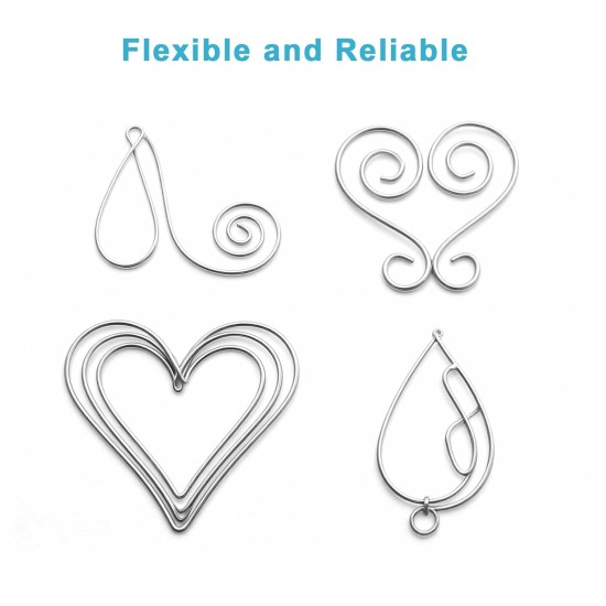 Fil artisanal galvanisé de calibre 20 – 164 pi (0,032 po), fil métallique professionnel pour accrocher des photos (15 lb), formation de bonsaï, artisanat et projet de bricolage léger