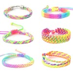 Corde de bracelet extensible de 1 mm, cordon élastique arc-en-ciel robuste pour la fabrication de bijoux, colliers, perles et travaux manuels