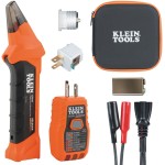 Klein Tools ET310KIT Kit de recherche de disjoncteur AC, testeur électrique, testeur GFCI, câbles, adaptateurs et étui