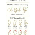 Dos de boucles d’oreilles magiques originaux pour oreilles tombantes |