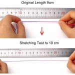 Corde de bracelet extensible de 1 mm, cordon élastique arc-en-ciel robuste pour la fabrication de bijoux, colliers, perles et travaux manuels