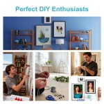 Fil artisanal galvanisé de calibre 20 – 164 pi (0,032 po), fil métallique professionnel pour accrocher des photos (15 lb), formation de bonsaï, artisanat et projet de bricolage léger