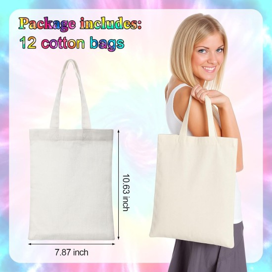 Le kit Tie Dye comprend 12 sacs fourre-tout vierges, 12 bouteilles pré-remplies de concentrés de couleurs, des cordes en coton de 20 pieds et 20 élastiques en caoutchouc pour les fournitures de groupes de fête DIY Tie Dye