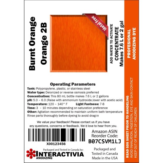 Colorants pigmentaires professionnels d'anodisation de l'aluminium |