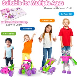 Jouets STEM pour filles de 4, 5, 6, 7, 8 ans et plus, cadeaux d'anniversaire, jouets de construction éducatifs roses pour enfants âgés de 4 à 8, 5 à 7, 8 à 10 ans, activités Stem, jouet de construction pour filles de 4 à 6, 6 à 8 ans, jeux créatifs, idée Jouets STEM pour filles de 4, 5, 6, 7, 8 ans et plus, cadeaux d'anniversaire, jouets de construction éducatifs roses pour enfants âgés de 4 à 8, 5 à 7, 8 à 10 ans, activités Stem, jouet de construction pour filles de 4 à 6, 6 à 8 ans, jeux créatifs, idée