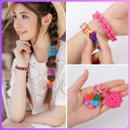 FUNiOi Kit d'art et d'artisanat pour enfants, bracelet en caoutchouc, jouet, peigne à tisser pour chat, plus de 1000 attaches à cheveux colorées, bricolage, étui de rangement, cadeau pour filles de 7 à 12 ans FUNiOi Kit d'art et d'artisanat pour enfants, bracelet en caoutchouc, jouet, peigne à tisser pour chat, plus de 1000 attaches à cheveux colorées, bricolage, étui de rangement, cadeau pour filles de 7 à 12 ans