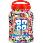 Bundooraking Lot de 8 000 perles de poney en vrac, perles en plastique colorées pour bracelets, fabrication de bijoux, travaux manuels, tressage de cheveux, porte-clés et projets de bricolage avec poignée seau de rangement (6 x 9 mm) Bundooraking Lot de 8 000 perles de poney en vrac, perles en plastique colorées pour bracelets, fabrication de bijoux, travaux manuels, tressage de cheveux, porte-clés et projets de bricolage avec poignée seau de rangement (6 x 9 mm)