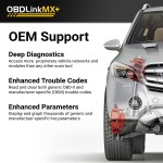 Scanner Bluetooth OBDLink MX+ OBD2 pour iPhone, Android et Windows
