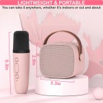 Darkant Mini machine de karaoké pour enfants et adultes, filles de 4 à 12 ans, cadeau d'anniversaire de Noël pour filles et garçons, jouets de karaoké, cadeaux pour filles de 4, 5, 6, 7, 8, 9, 10, 12 ans et plus, fête d'anniversaire