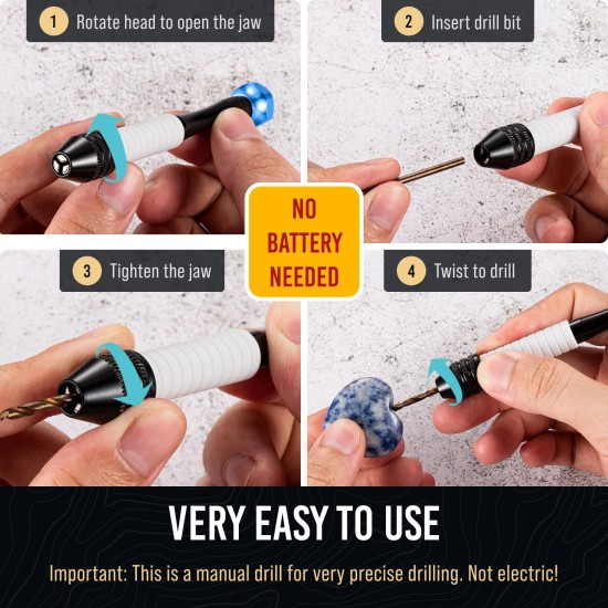 Jeu de micro-forets avec étau à broche |