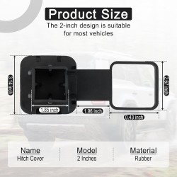 UYYE Couvercle d'attelage de remorque en caoutchouc de 2 pouces, capuchon de bouchon de tube de remorquage en caoutchouc drapeau américain, accessoires extérieurs de voiture adaptés à la plupart des récepteurs d'attelage de véhicules, capuchon de bouchon UYYE Couvercle d'attelage de remorque en caoutchouc de 2 pouces, capuchon de bouchon de tube de remorquage en caoutchouc drapeau américain, accessoires extérieurs de voiture adaptés à la plupart des récepteurs d'attelage de véhicules, capuchon de bouchon