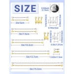 Ensemble de fermoirs multi-colliers et d'extension de chaîne et de fermoirs magnétiques pour bijoux, rallonges de collier de styles multiples en or et en argent pour femmes