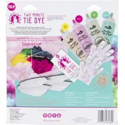 Kit de teinture en une étape Tulip Kits de teinture pour tissu Tulip 43189 Fdy Multi 2 Min Fruit Punch, 4 couleurs, comme détaillé, 6 onces (paquet de 1)