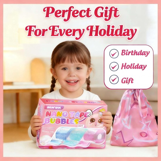 Kit de bulles de nano-bande pour enfants, kit de fabrication de squishy, cadeaux d'anniversaire pour filles de 4, 5, 6, 7, 8, 9, 10 ans, jouets pour enfants pour filles de 4-6, 6-8, 8-10, 10-12 ans Kit de bulles de nano-bande pour enfants, kit de fabrication de squishy, cadeaux d'anniversaire pour filles de 4, 5, 6, 7, 8, 9, 10 ans, jouets pour enfants pour filles de 4-6, 6-8, 8-10, 10-12 ans