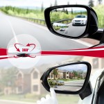 LivTee Rétroviseur de voiture pour angle mort, rétroviseur latéral convexe sans cadre en verre HD, rétroviseurs grand angle pour SUV, camions et camping-cars – Accessoires de voiture