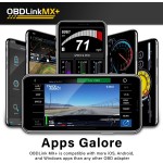Scanner Bluetooth OBDLink MX+ OBD2 pour iPhone, Android et Windows