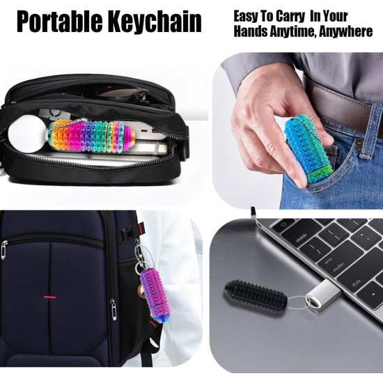 Little Pain Ouchies Fidget (4PCS), avec bouton clicker et spinner Pain Stim Fidget jouet sensoriel pour adultes et adolescents.