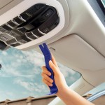 Kit d'outils de dépose de garniture automatique, 13 pièces, Kit d'outils de fenêtre de porte de panneau de voiture, ensemble d'outils de démontage de fixation à Clip automatique, bleu