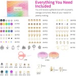 Sistenia Kit de fabrication de bracelets en perles d'argile, 20 000 pièces, 120 couleurs, 6 boîtes de perles en polymère, perles Heishi et kit de bijoux avec pendentifs, breloques, cordes élastiques, cadeau artisanal pour enfants et adultes