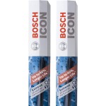 BOSCH 22A22B Balais d'essuie-glace ICON Beam - Côté conducteur et passager - Jeu de 2 balais (22A et 22B)