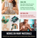 Jeu de micro-forets avec étau à broche |