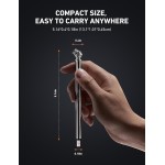 AstroAI Lot de 2 manomètres pour pneus 10-75 PSI, calibrés selon ANSI B40.1 Grade B (2 %), corps en acier inoxydable, buse en métal 3 mesures pour voitures, vélos, véhicules