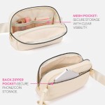 mibasies Cadeaux de Pâques pour enfants filles, sac banane initial, cadeaux d'anniversaire pour 4 5 6 7 8 9 10 11 12 13 adolescentes – Objets tendance personnalisés mignons – Crème A