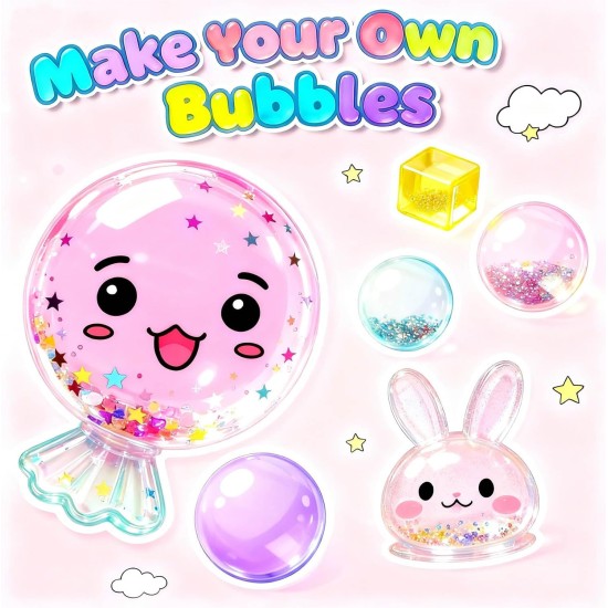 Kit de bulles de nano-bande pour enfants, kit de fabrication de squishy, cadeaux d'anniversaire pour filles de 4, 5, 6, 7, 8, 9, 10 ans, jouets pour enfants pour filles de 4-6, 6-8, 8-10, 10-12 ans Kit de bulles de nano-bande pour enfants, kit de fabrication de squishy, cadeaux d'anniversaire pour filles de 4, 5, 6, 7, 8, 9, 10 ans, jouets pour enfants pour filles de 4-6, 6-8, 8-10, 10-12 ans