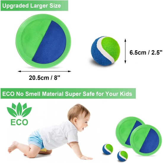 Jalunth Ball Catch Set Jeux Lancer Paddle - Jouets de plage Jardin Pelouse Piscine extérieure Jardin Camping Jeté Âge 3 4 5 6 7 8 9 10 11 12 ans Garçons Filles Enfants Adultes Famille Extérieur Cadeaux de Pâques Vert Jalunth Ball Catch Set Jeux Lancer Paddle - Jouets de plage Jardin Pelouse Piscine extérieure Jardin Camping Jeté Âge 3 4 5 6 7 8 9 10 11 12 ans Garçons Filles Enfants Adultes Famille Extérieur Cadeaux de Pâques Vert