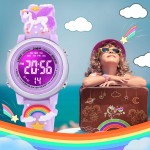 Montres étanches de dessin animé 3D pour filles avec alarme - Meilleurs cadeaux de jouets pour les filles de 3 à 12 ans