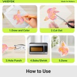 WISYOK 30 pièces film rétractable, feuilles de plastique rétractables pour l'artisanat, la fabrication de bijoux, les projets de classe, les cadeaux personnalisés, la décoration intérieure, 8,2x5,8 pouces