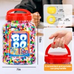 Bundooraking Lot de 8 000 perles de poney en vrac, perles en plastique colorées pour bracelets, fabrication de bijoux, travaux manuels, tressage de cheveux, porte-clés et projets de bricolage avec poignée seau de rangement (6 x 9 mm) Bundooraking Lot de 8 000 perles de poney en vrac, perles en plastique colorées pour bracelets, fabrication de bijoux, travaux manuels, tressage de cheveux, porte-clés et projets de bricolage avec poignée seau de rangement (6 x 9 mm)