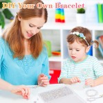 Lot de 600 perles en verre cristal pour la fabrication de bijoux, perles en cristal avec boîte, assortiment de bicônes, rondelles, cubes, gouttes et perles d'espacement pour bricolage, bracelets, colliers, boucles d'oreilles, 4/6/8 mm, couleur AB