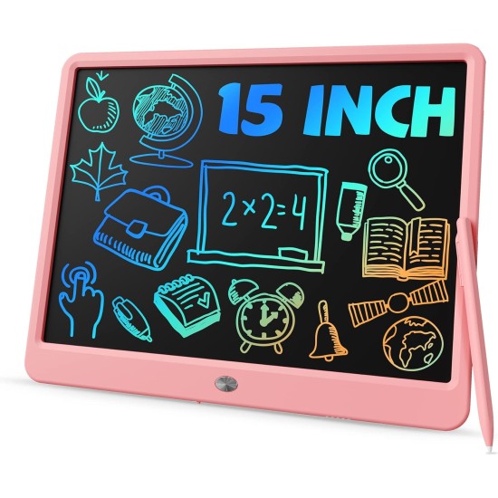 TEKFUN Idées cadeaux pour adolescentes, tablette d'écriture LCD 15 pouces pour enfants âgés de 8 à 10 ans et plus, tableau de gribouillage pour filles de 4, 5, 6, 7 ans, cadeaux de fête des mères, fournitures scolaires à domicile, cadeaux de Pâques pour a TEKFUN Idées cadeaux pour adolescentes, tablette d'écriture LCD 15 pouces pour enfants âgés de 8 à 10 ans et plus, tableau de gribouillage pour filles de 4, 5, 6, 7 ans, cadeaux de fête des mères, fournitures scolaires à domicile, cadeaux de Pâques pour a