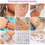 Sistenia Kit de fabrication de bracelets en perles d'argile, 20 000 pièces, 120 couleurs, 6 boîtes de perles en polymère, perles Heishi et kit de bijoux avec pendentifs, breloques, cordes élastiques, cadeau artisanal pour enfants et adultes