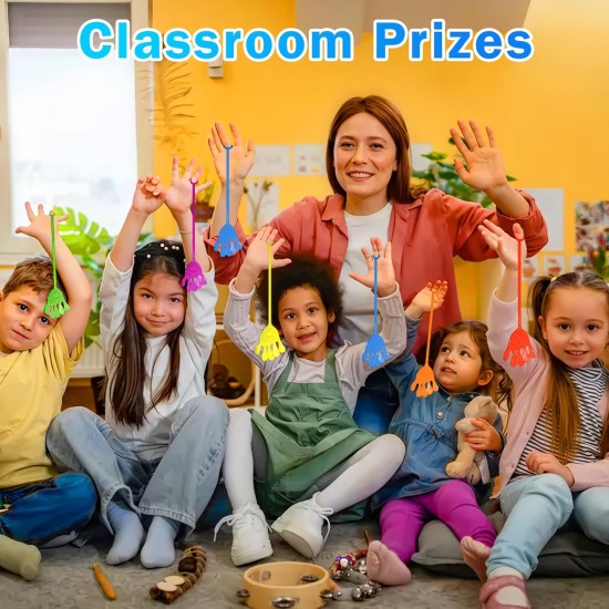 Sticky Hands Bulk 48 PCS Remplisseurs d'œufs pour panier de Pâques Cadeaux de fête pour enfants de 4 à 8 ans 8 à 12 ans Jouet à main collant extensible pour enfants Sac de cadeaux pour petits prix de classe Cadeaux pour étudiants Fournitures de fête d'ann