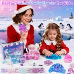 Lot de 6 slimes, slime pour enfants au pays des merveilles des animaux, kit de slime nuage de beurre pour filles âgées de 8 à 12 ans, jouets pour filles et garçons, cadeaux d'anniversaire, d'Halloween, de Noël pour enfants, sacs de cadeaux