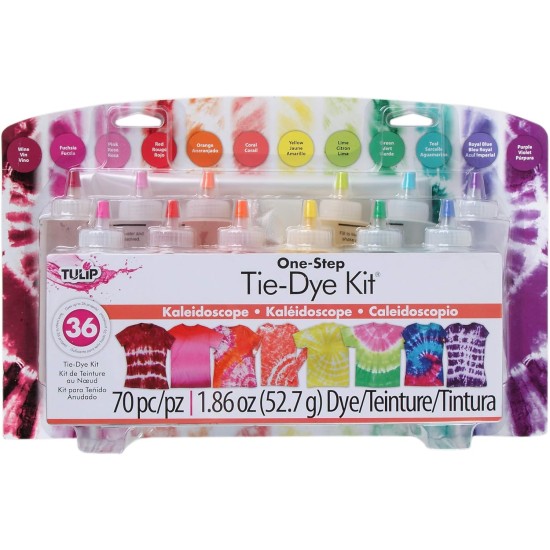 Kit de teinture tie-dye 12 couleurs Tulip - Kaléidoscope