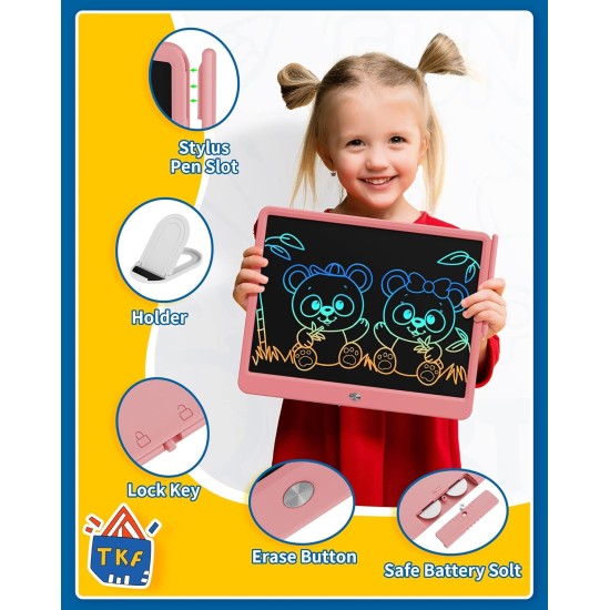 TEKFUN Idées cadeaux pour adolescentes, tablette d'écriture LCD 15 pouces pour enfants âgés de 8 à 10 ans et plus, tableau de gribouillage pour filles de 4, 5, 6, 7 ans, cadeaux de fête des mères, fournitures scolaires à domicile, cadeaux de Pâques pour a TEKFUN Idées cadeaux pour adolescentes, tablette d'écriture LCD 15 pouces pour enfants âgés de 8 à 10 ans et plus, tableau de gribouillage pour filles de 4, 5, 6, 7 ans, cadeaux de fête des mères, fournitures scolaires à domicile, cadeaux de Pâques pour a