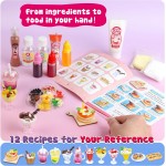 Ensemble de 12 jouets alimentaires miniatures à fabriquer soi-même, jeu en résine, non comestible, mini jeu de cuisine pour enfants de 8 à 13 ans, anniversaire pour filles de 8, 9, 10 ans, préparez votre nourriture