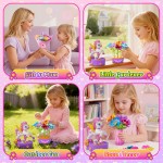 Zmpolir Kits d'artisanat, fabricant de bouquets à pousser, jouets licorne pour filles de 3 à 12 ans, jouets de bouquet en tissu, kit d'art et d'artisanat pour enfants, cadeaux d'anniversaire créatifs pour filles de 3 4 5 6 7 8 9 10 11 12 ans