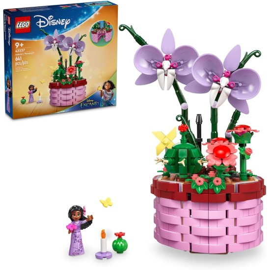 LEGO Disney Encanto Le pot de fleurs d'Isabela, jouet de fleur d'orchidée à construire pour enfants avec mini-poupée Disney Encanto, jouet pour jouer et exposer, cadeau amusant pour filles et garçons de 9 ans, 43237 LEGO Disney Encanto Le pot de fleurs d'Isabela, jouet de fleur d'orchidée à construire pour enfants avec mini-poupée Disney Encanto, jouet pour jouer et exposer, cadeau amusant pour filles et garçons de 9 ans, 43237
