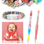 250 pièces de perles pour stylos, perles focales pour stylos à perles, perles en strass, perles d'espacement pour bracelets 250 pièces de perles pour stylos, perles focales pour stylos à perles, perles en strass, perles d'espacement pour bracelets